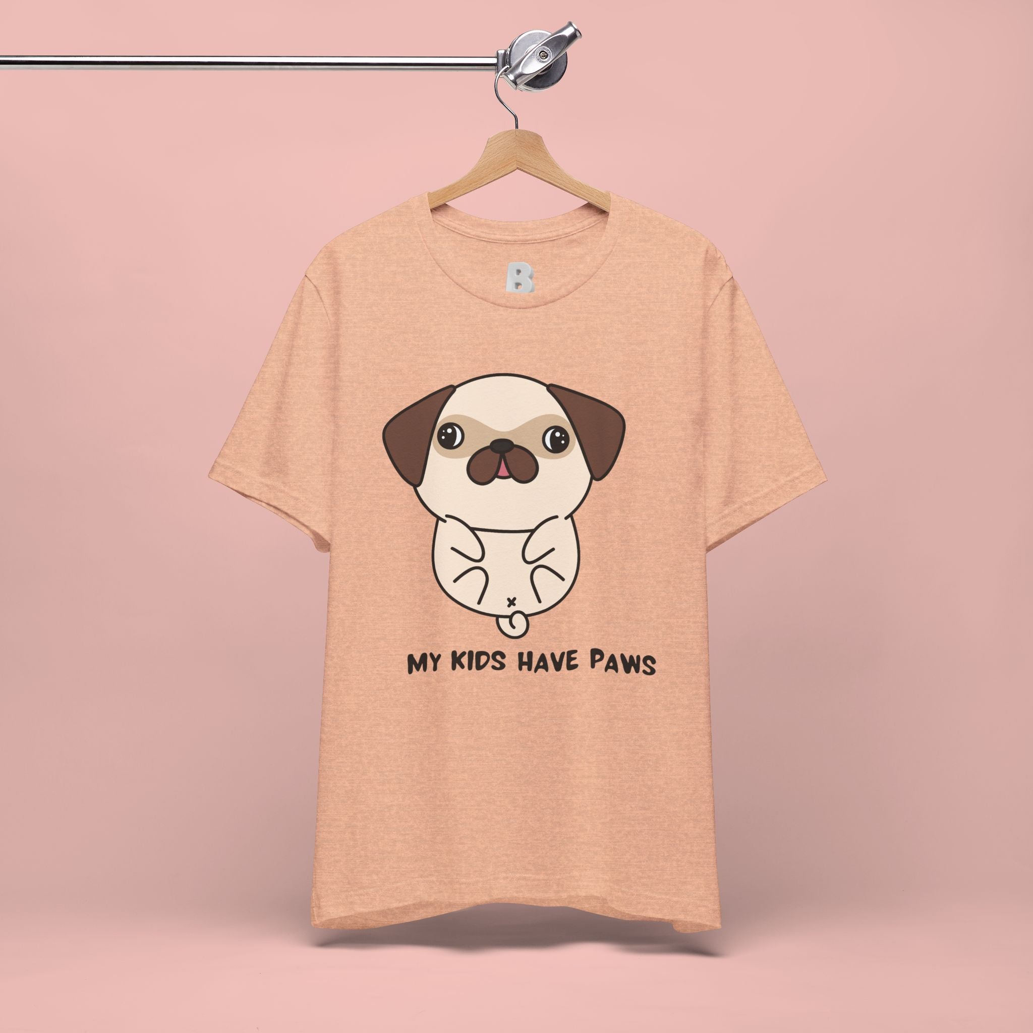 Pug 'My Kids Have Paws' T-Shirt
