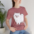 Cute Fluffy Pomeranian Tee — "Mom's Cute Child" Dog T-Shirt