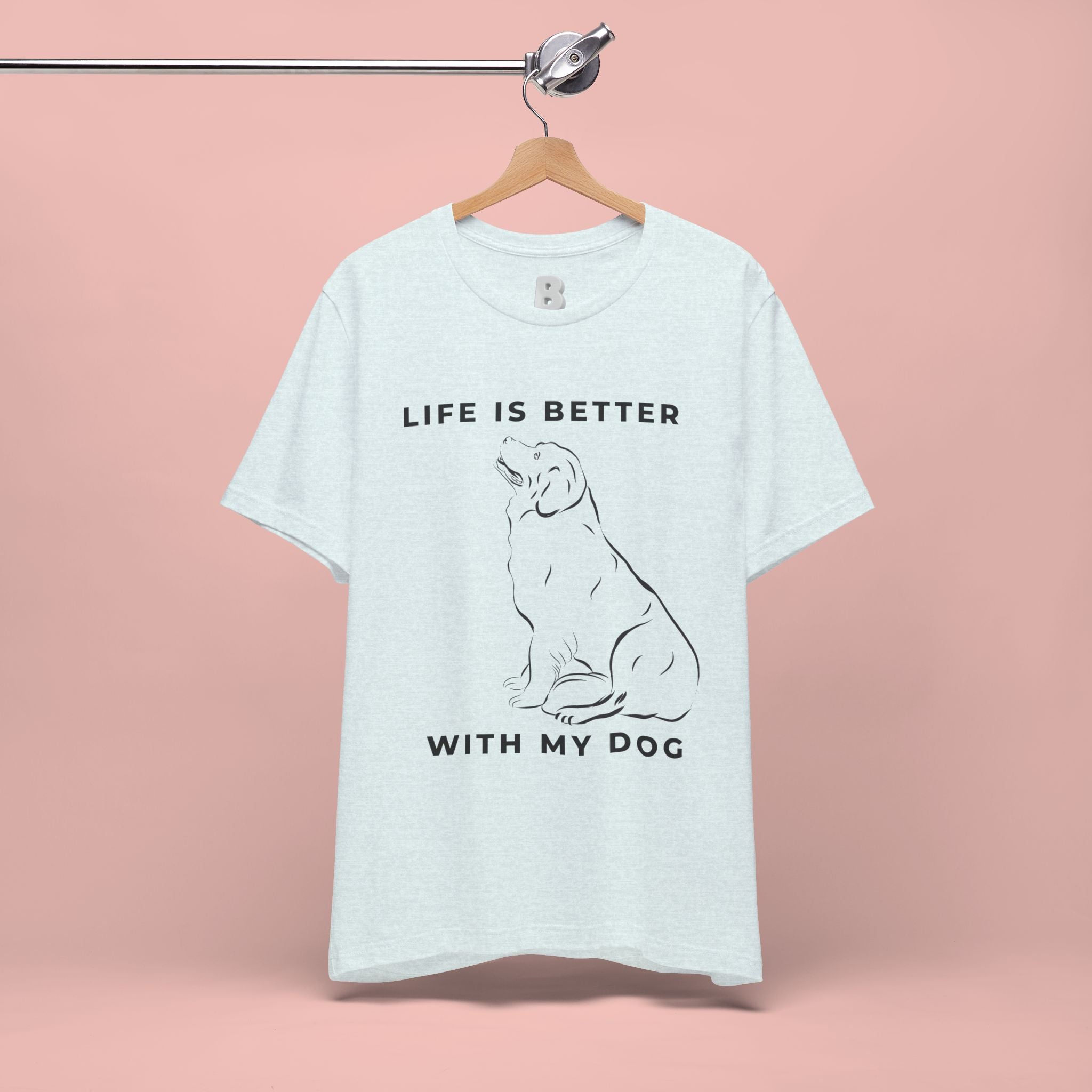 Dog Lover T-Shirt – “Life Is Better With My Dog” Graphic Tee