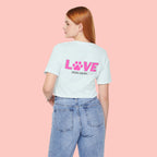 Dog Mom Love T-Shirt — "LOVE" Paw Graphic Tee