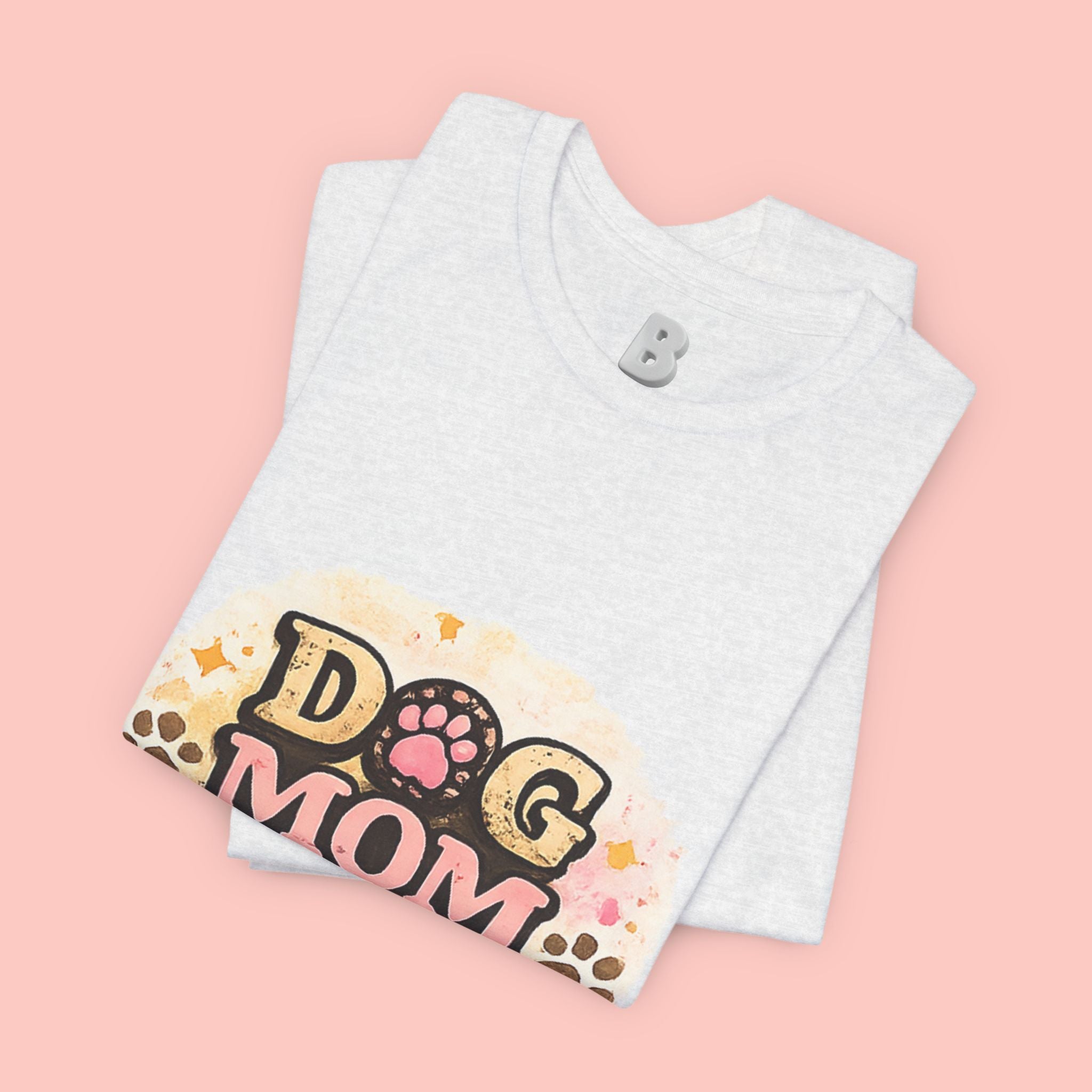 Dog Mom T-Shirt – "Loving My Dog Life" Cute Paw Print Tee for Pet Moms