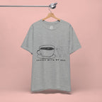 Coffee With My Dog T‑Shirt — Cute Minimalist Dog & Coffee Tee