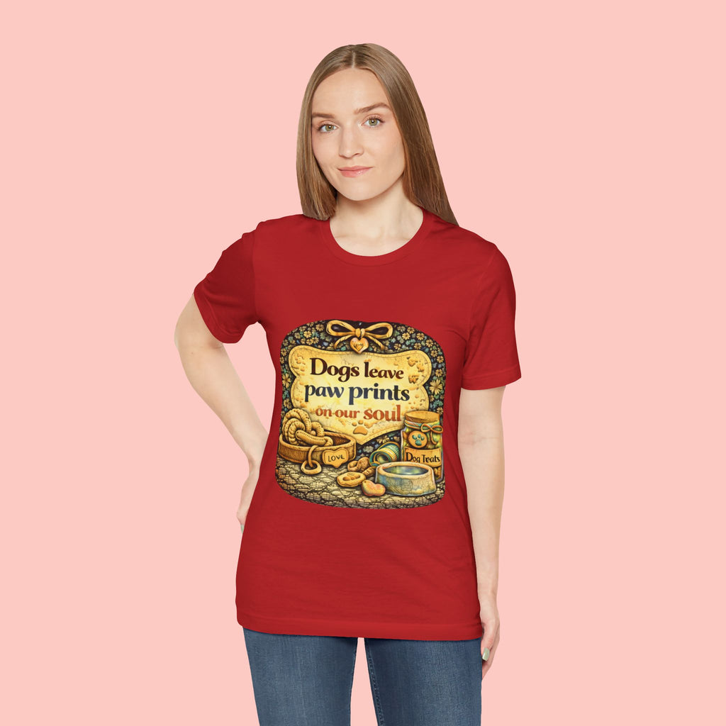 Dogs Leave Paw Prints Tee – Vintage Pet Lover T‑Shirt