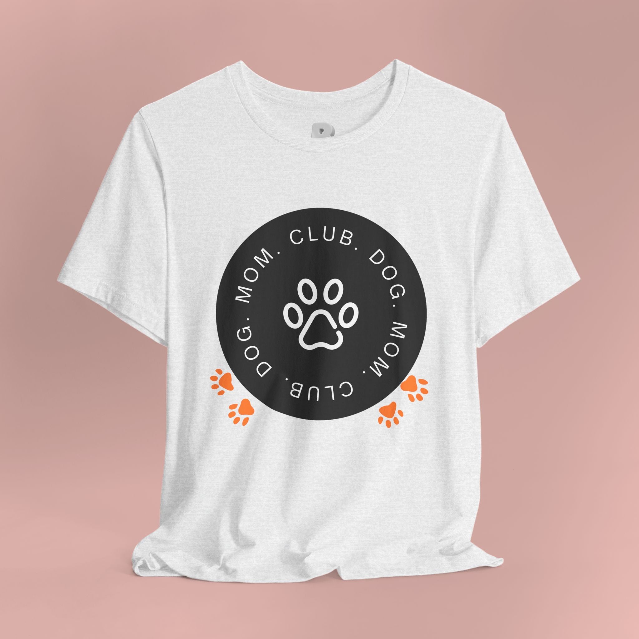 Dog Mom Club T-Shirt — Paw Print Graphic Tee for Pet Lovers