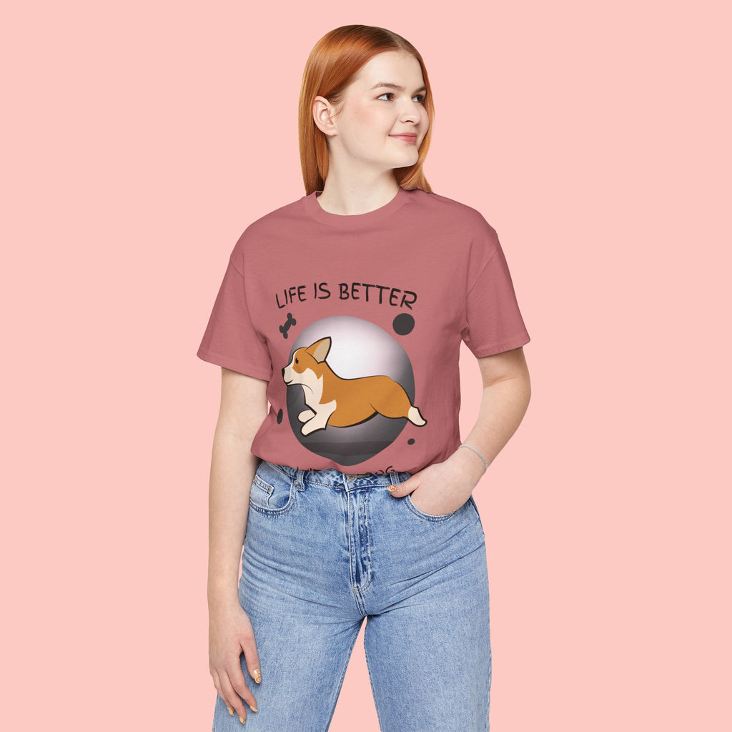 Life Is Better With My Dog Corgi T-Shirt