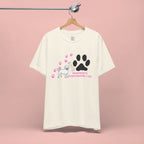 Dog Pawprint T-Shirt — "Pawprints Everywhere I Go" Cute Pet Lover Tee