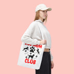 Dog Mom Club Tote Bag – Cute Paw Print Canvas Tote for Dog Lovers
