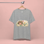Dog Paw Floral T-Shirt — Cute Paw Print, Bone & Daisies Tee