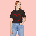 Dog Mom Heart Paw T‑Shirt