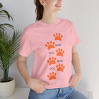 Dog Mom Paw Print T-Shirt — Cute Pet Lover Graphic Tee