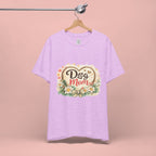 Dog Mom T-Shirt – Floral Heart Paw Design