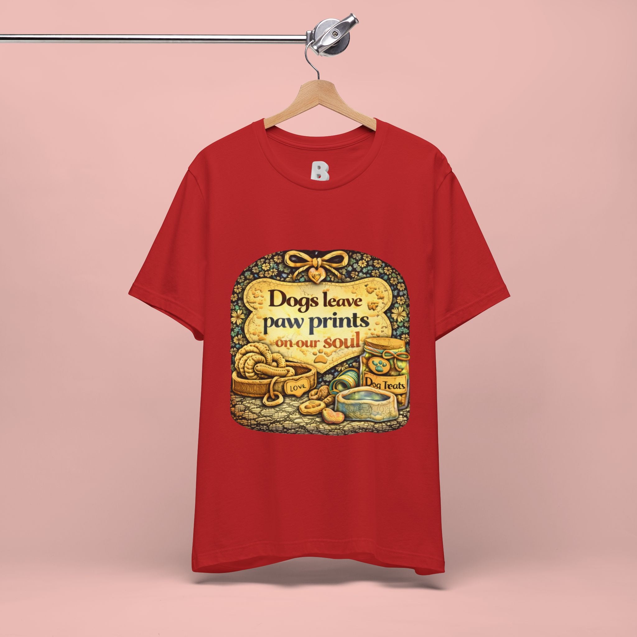 Dogs Leave Paw Prints Tee – Vintage Pet Lover T‑Shirt