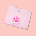 Blessed Dog Mom Crewneck Sweatshirt — Pink Paw Memorial Pullover
