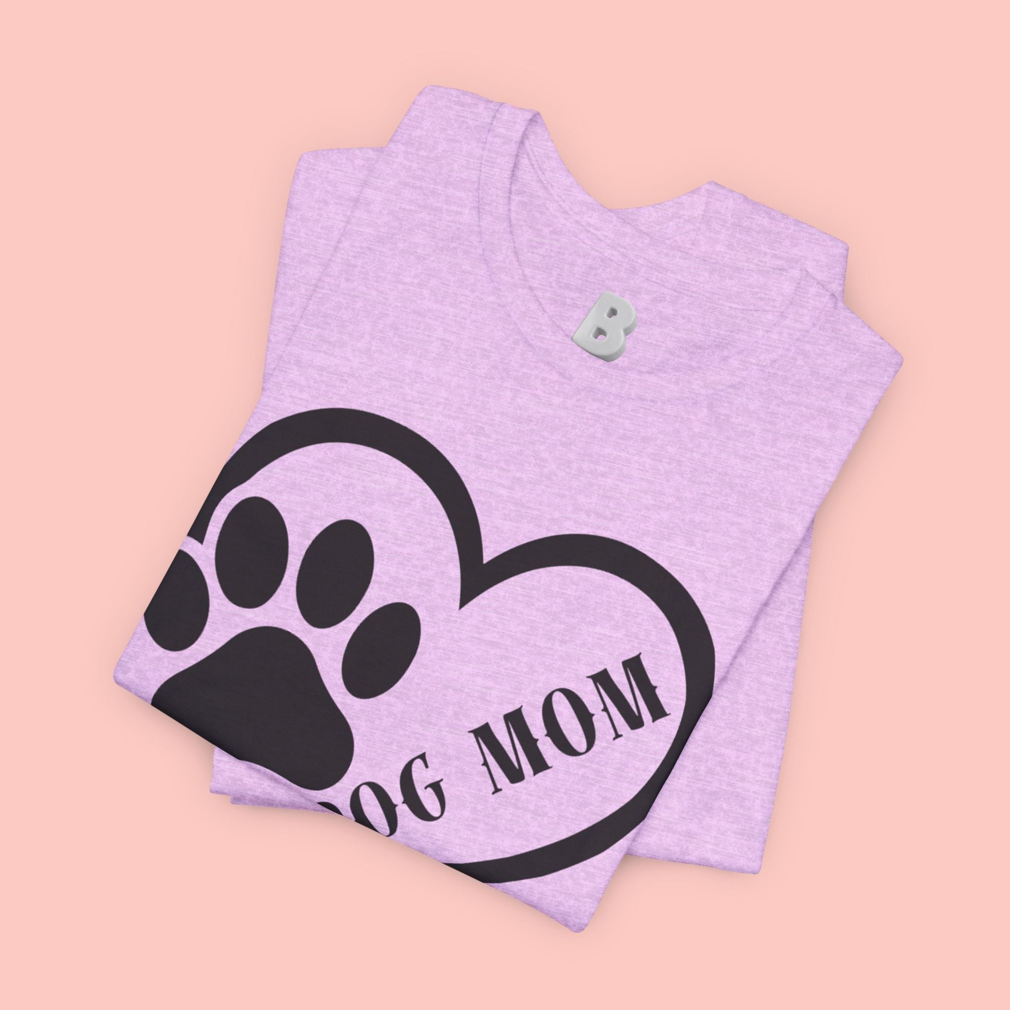 Dog Mom Heart Paw T-Shirt