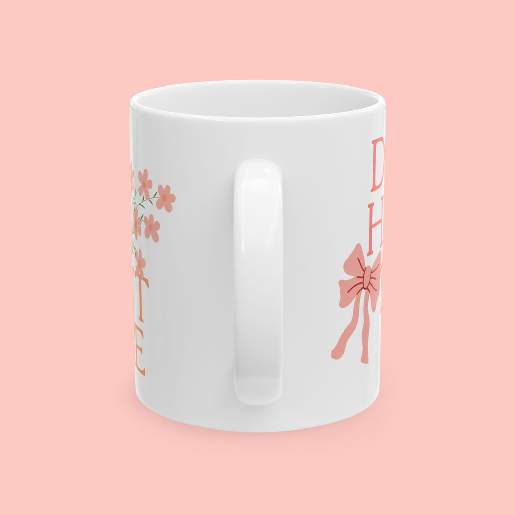 Ceramic Mug — “Dog Hair Don’t Care” Floral Coffee Mug