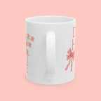 Ceramic Mug — “Dog Hair Don’t Care” Floral Coffee Mug