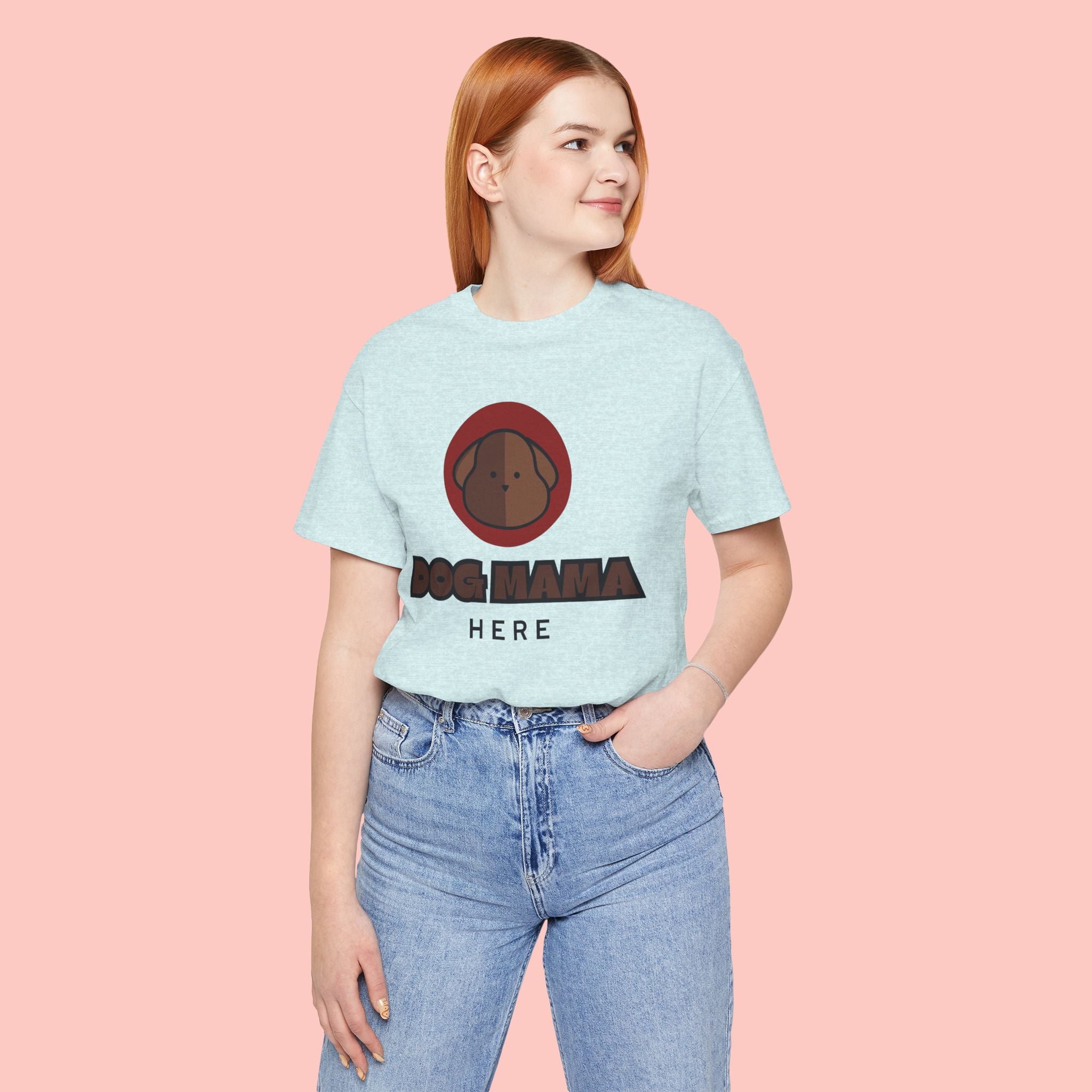 Dog Mama T-Shirt – Cute Brown Pup Graphic Tee