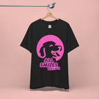 All Smiles Mom's Rules T-Shirt — Cute Pink Dog Graphic Tee for Moms & Pet Lovers