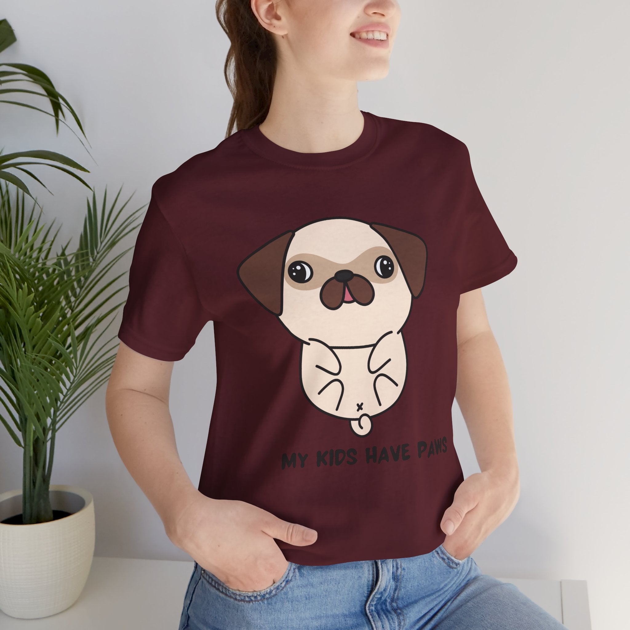 Pug 'My Kids Have Paws' T-Shirt