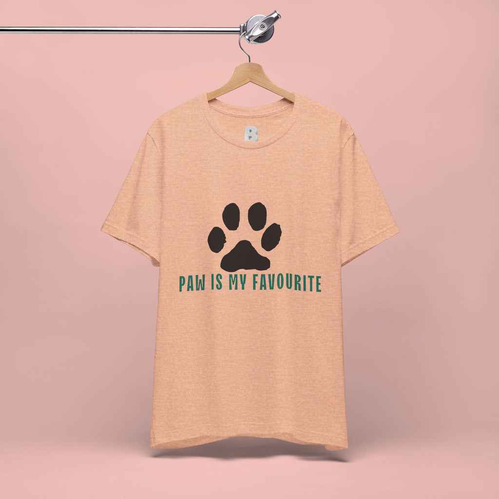 Paw Is My Favourite T‑Shirt — Dog Lover Paw Print Tee