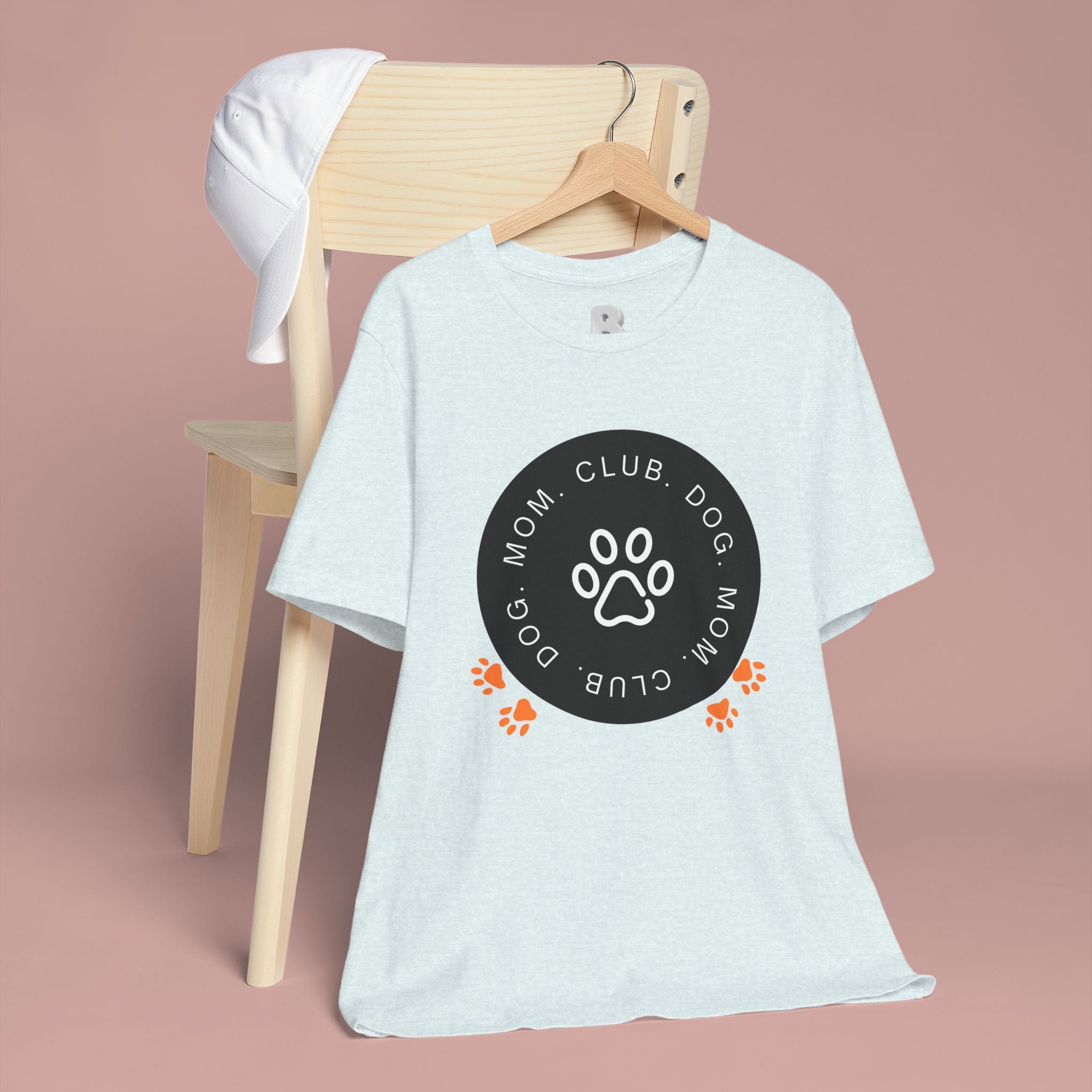 Dog Mom Club T-Shirt — Paw Print Graphic Tee for Pet Lovers