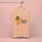 Chilling With My Chind T-Shirt — Funny Dabbing Cat Graphic Tee