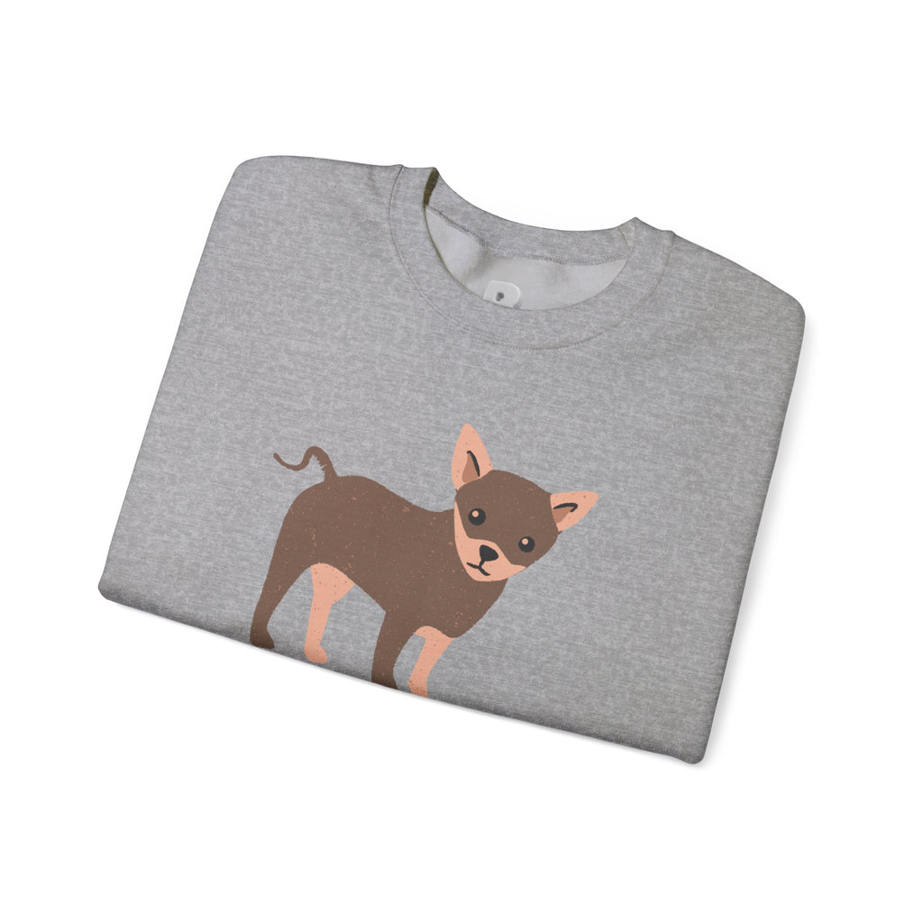 Dog Lover Crewneck Sweatshirt – 'My Dog My Love' Cute Chihuahua Graphic