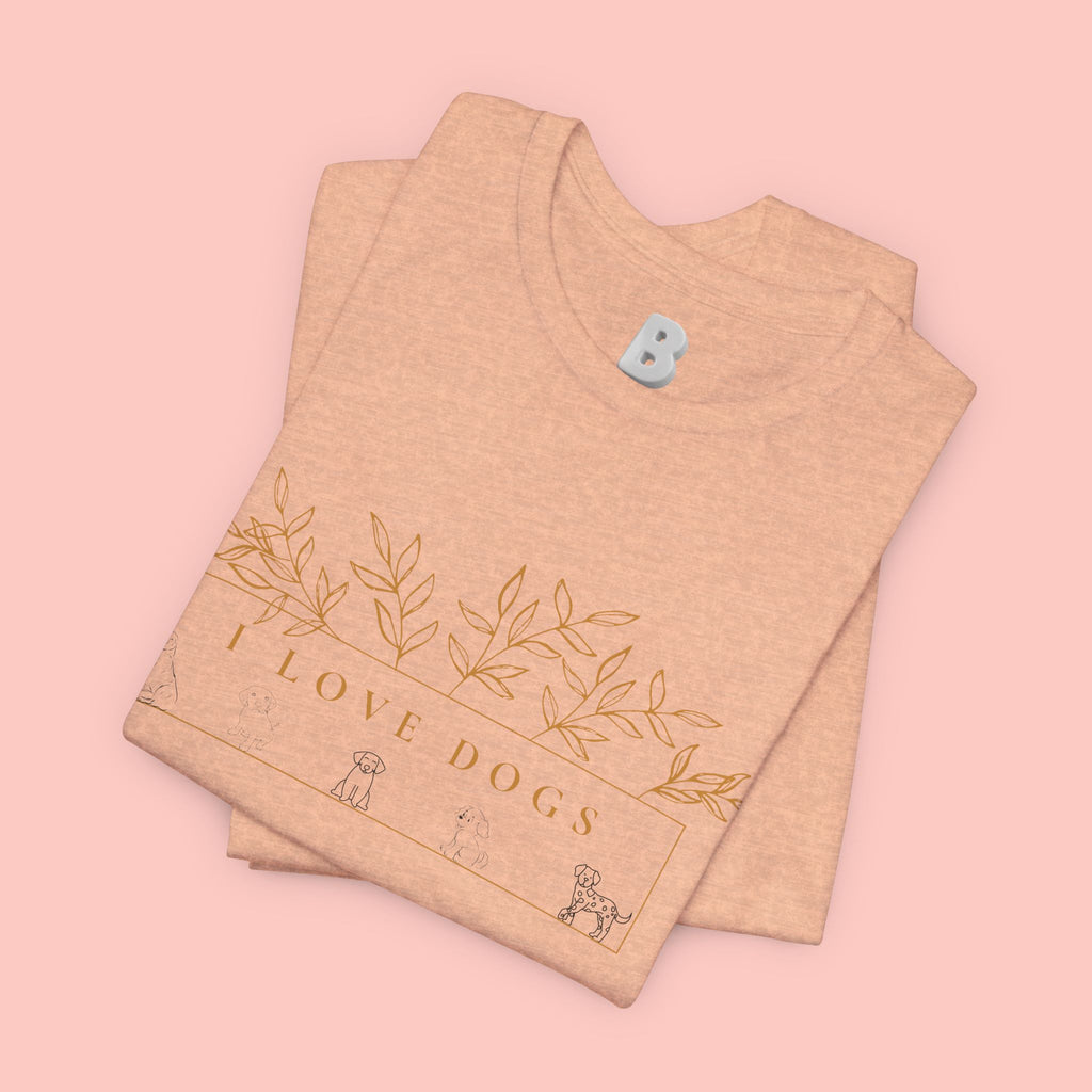 Love Dogs Floral Tee — I Love Dogs Graphic T-Shirt