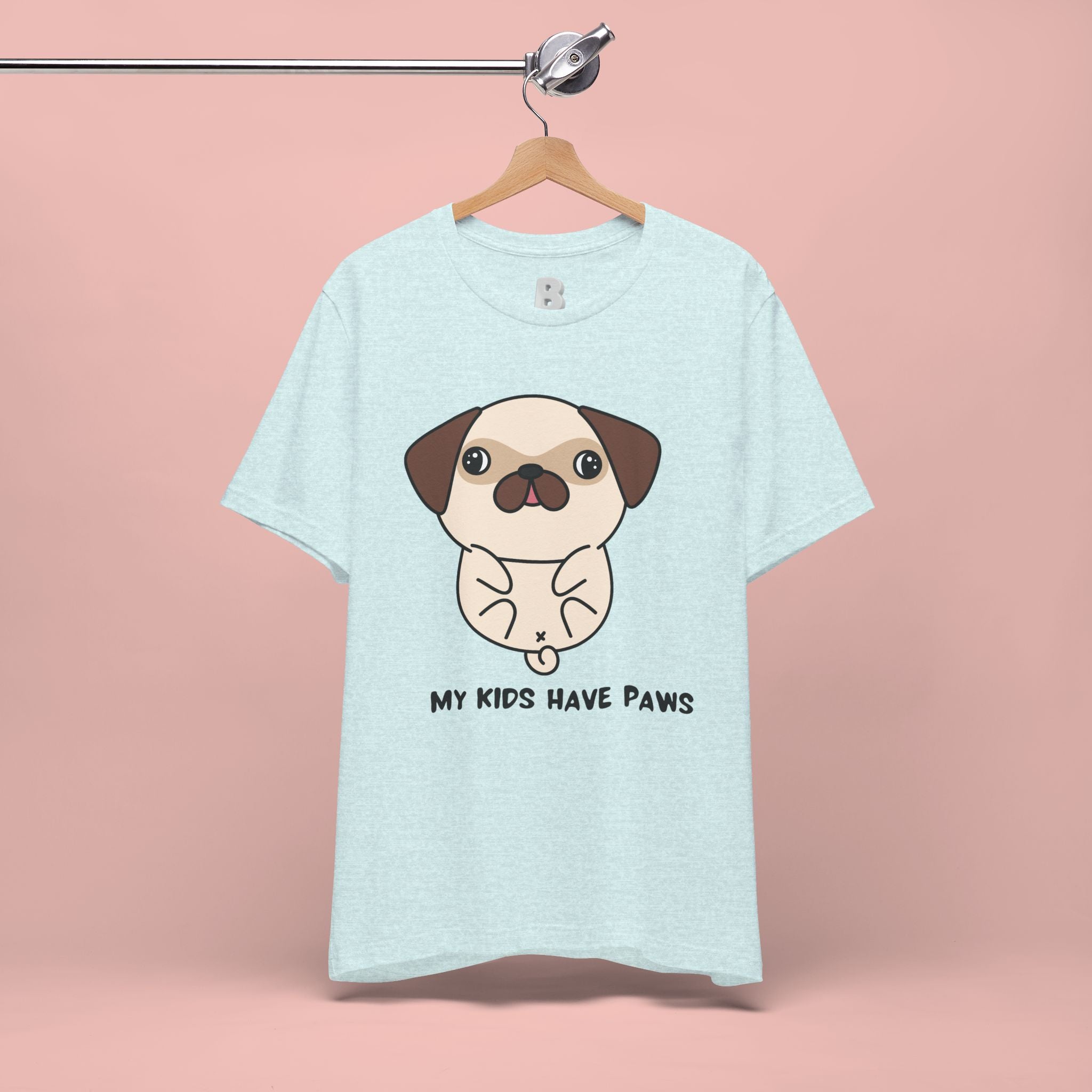 Pug 'My Kids Have Paws' T-Shirt