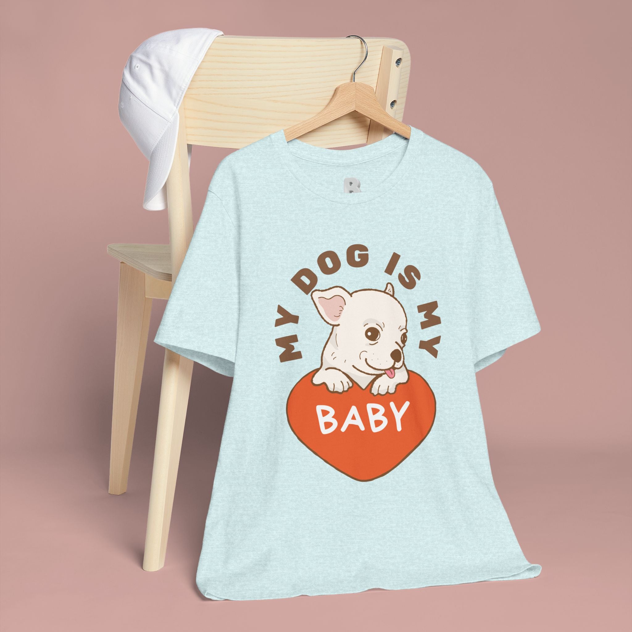 My Dog Is My Baby T-Shirt — Cute Puppy Heart Tee for Dog Lovers