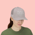 Dog Mom Trucker Cap — Rhinestone Lettering Snapback Hat