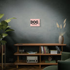 Dog Mama Pink Canvas Wall Art — Heart Pet Mom Decor