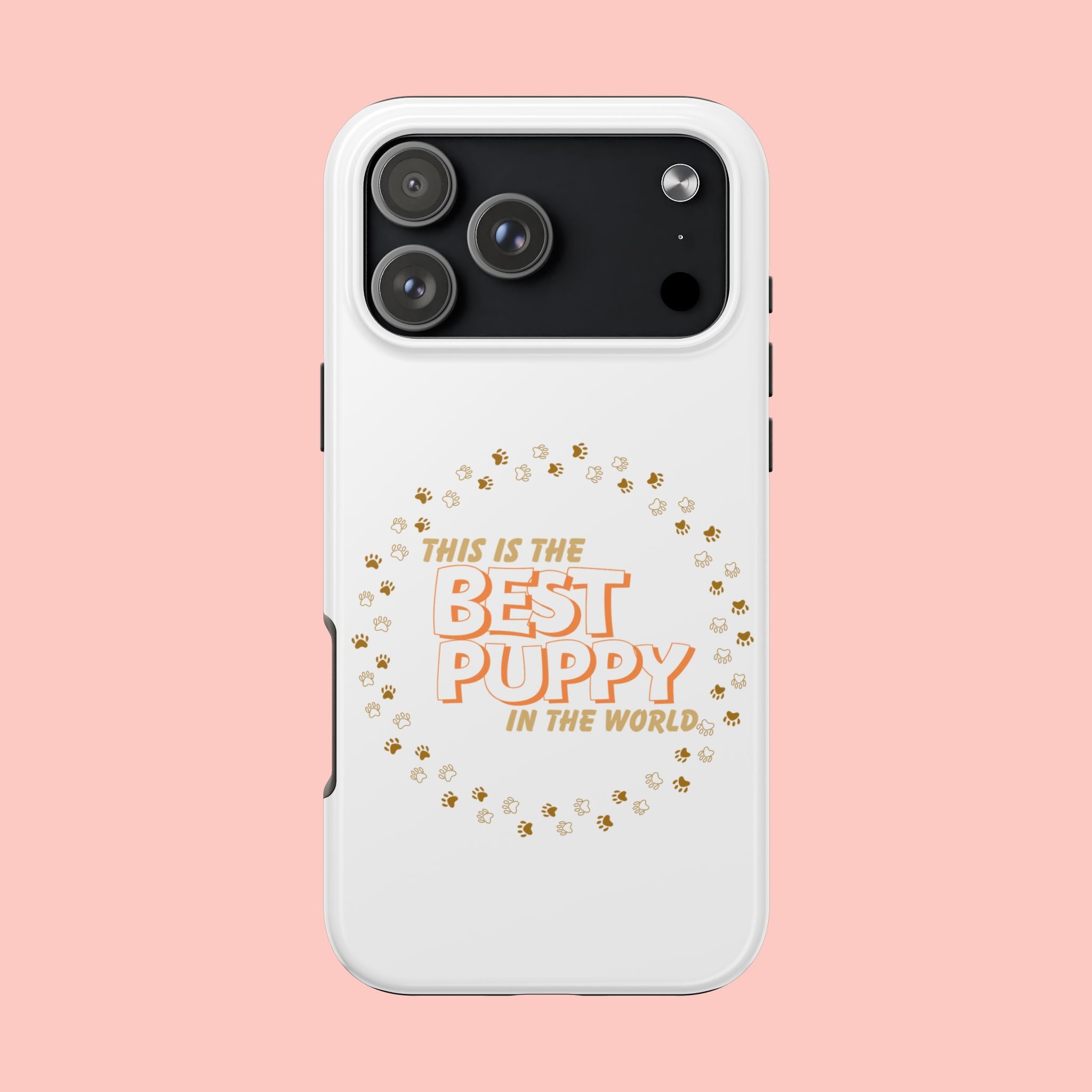Best Puppy Phone Case — Cute Paw Print Tough Phone Case