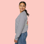 Dog Mom Crewneck Sweatshirt – Cute Floral Paw Print Back Graphic