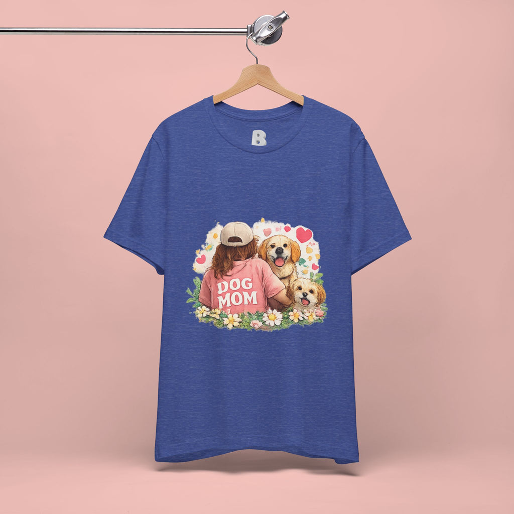 Dog Mom T-Shirt — Cute Floral Puppy Tee for Dog Lovers