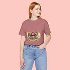 Dog Mom Forever T‑Shirt — Floral Paw Print Tee for Pet Lovers