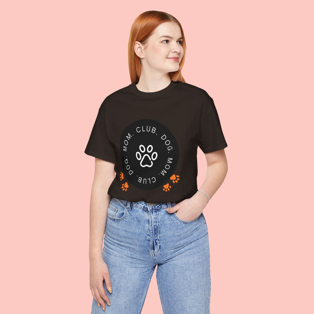 Dog Mom Club T-Shirt — Paw Print Graphic Tee for Pet Lovers