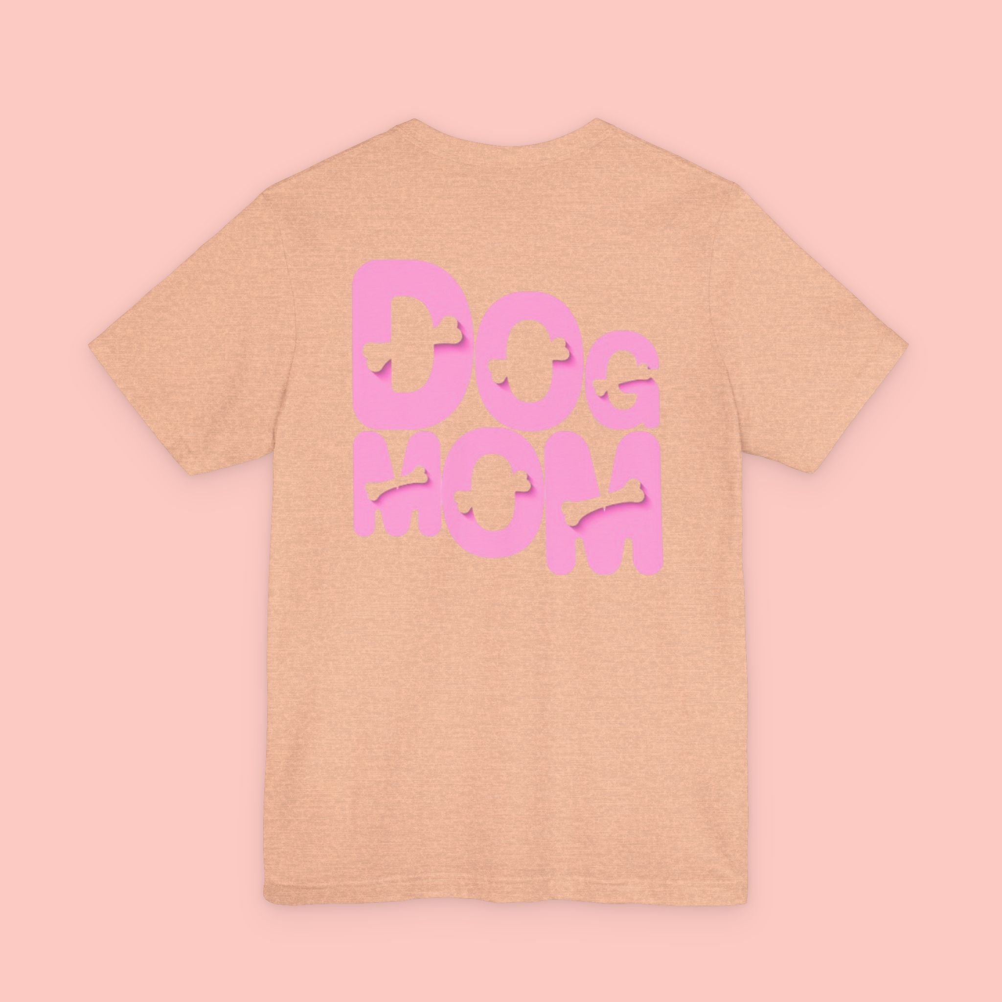 Dog Mom T-Shirt — Retro Pink Graphic Tee for Pet Lovers