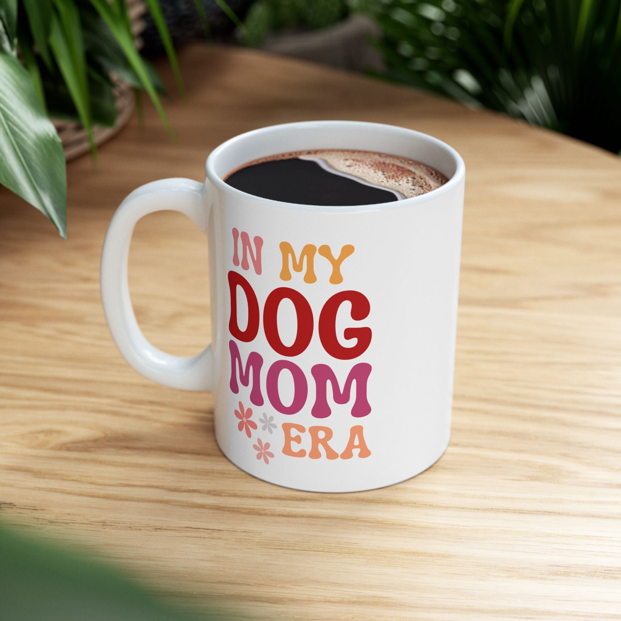 Retro "In My Dog Mom Era" Ceramic Mug – 11oz & 15oz