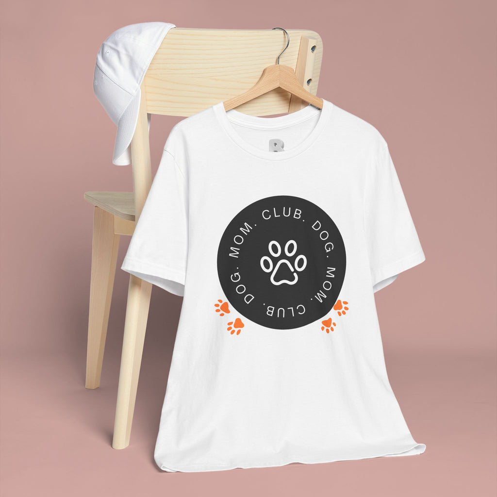 Dog Mom Club T-Shirt — Paw Print Graphic Tee for Pet Lovers