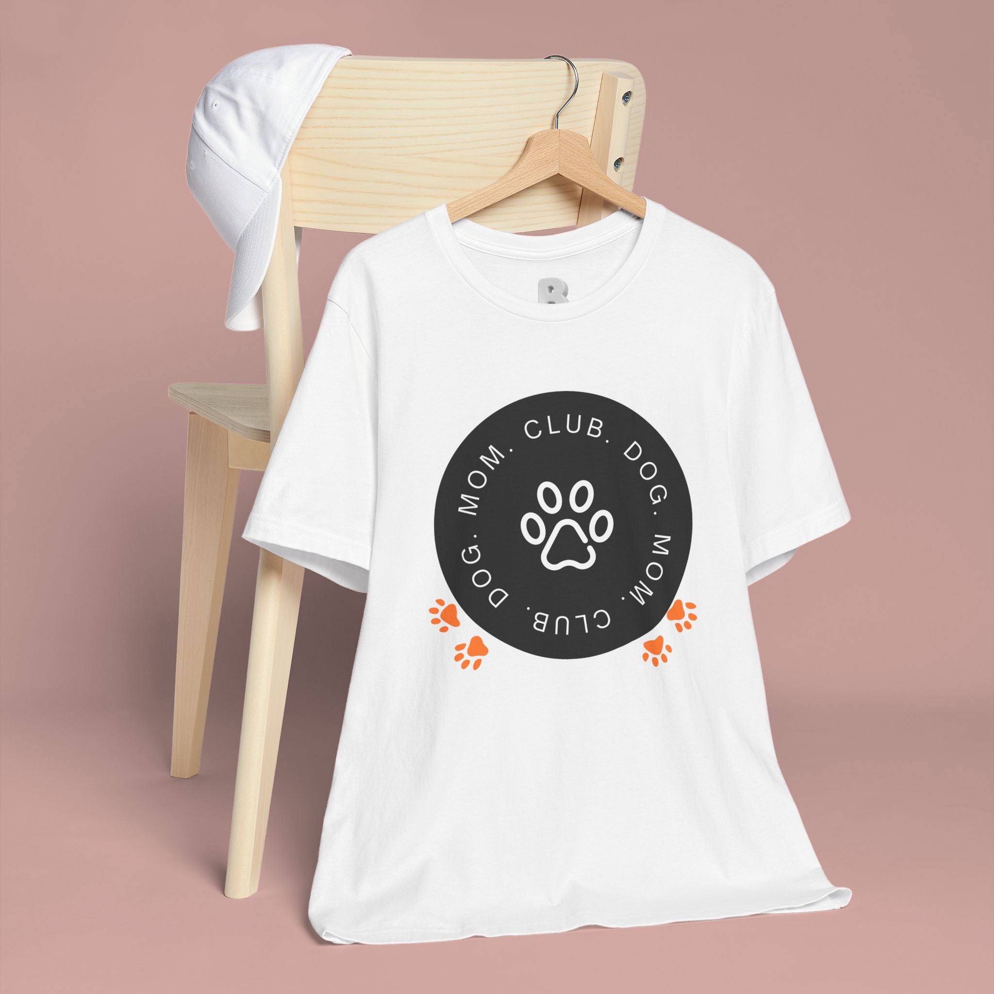 Dog Mom Club T-Shirt — Paw Print Graphic Tee for Pet Lovers