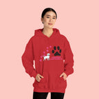 Dog Lover Hoodie — "Pawprints Wherever I Go" Pullover