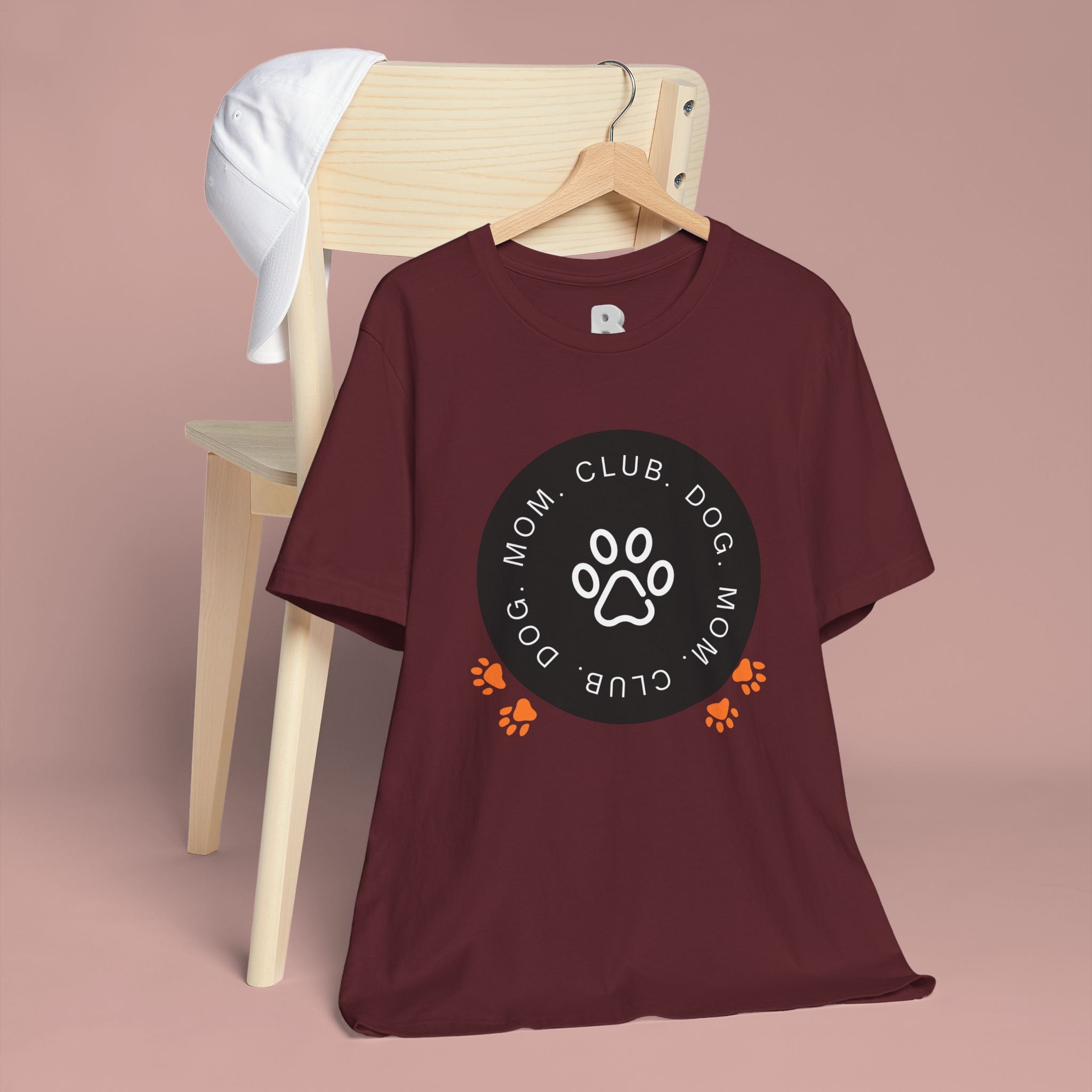 Dog Mom Club T-Shirt — Paw Print Graphic Tee for Pet Lovers