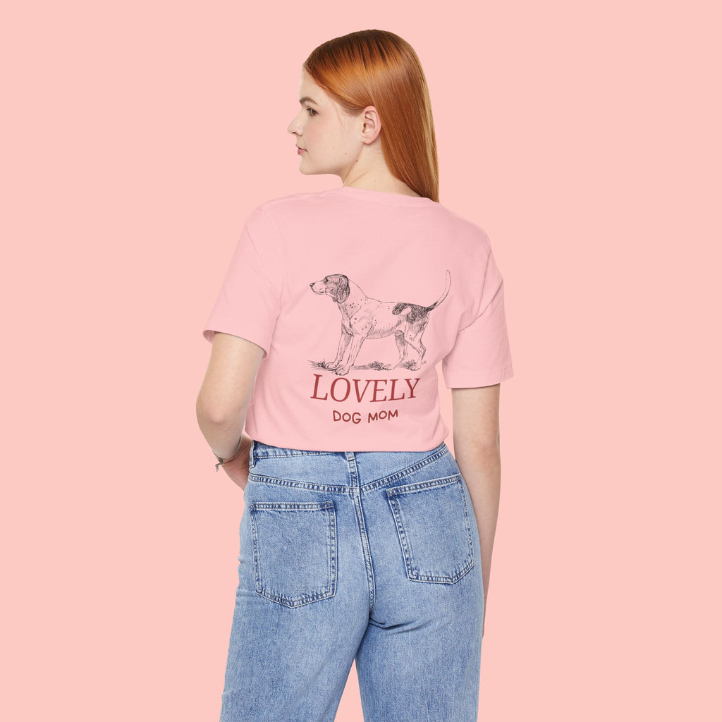 Lovely Dog Mom T-Shirt — Vintage Hunting Dog Illustration