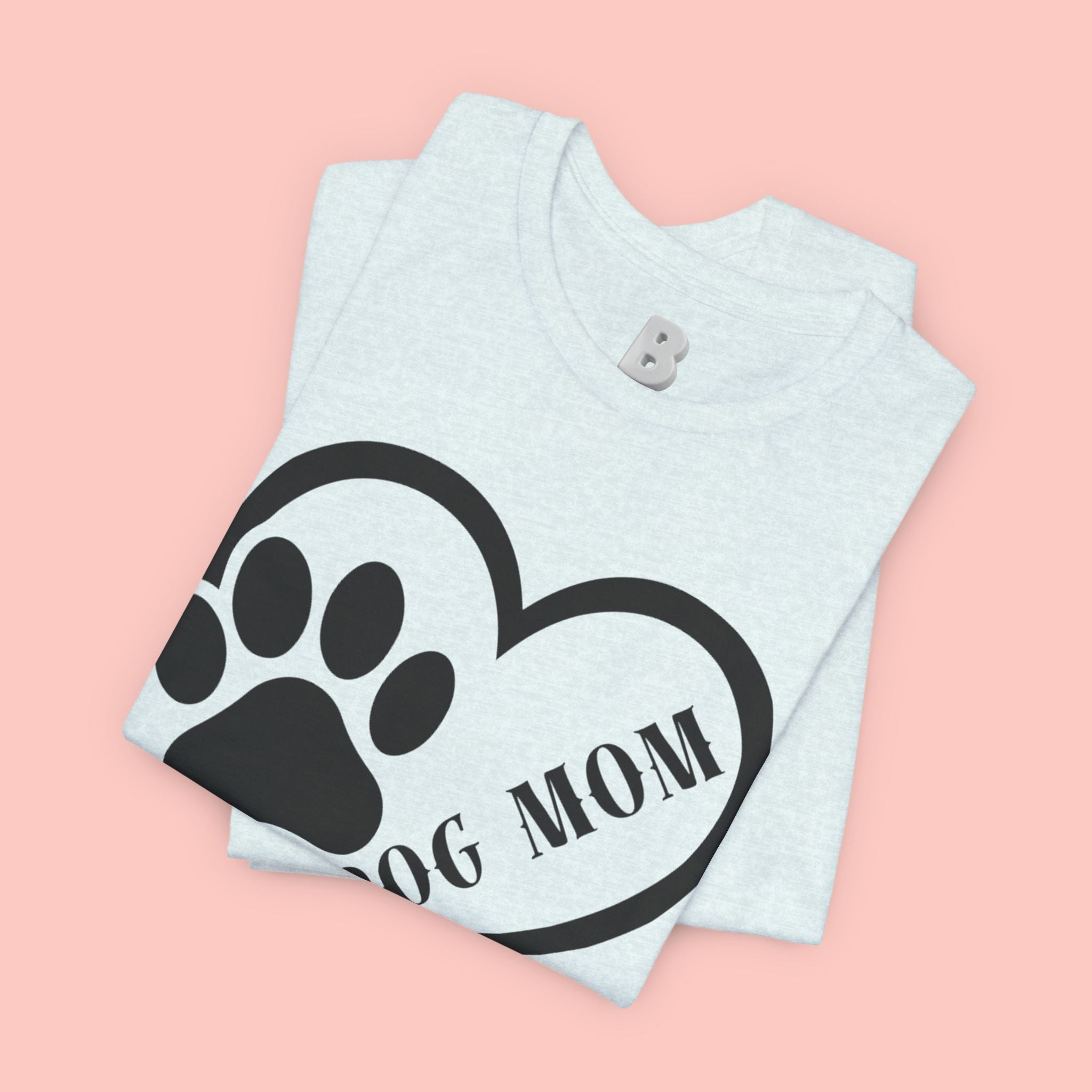 Dog Mom Heart Paw T-Shirt