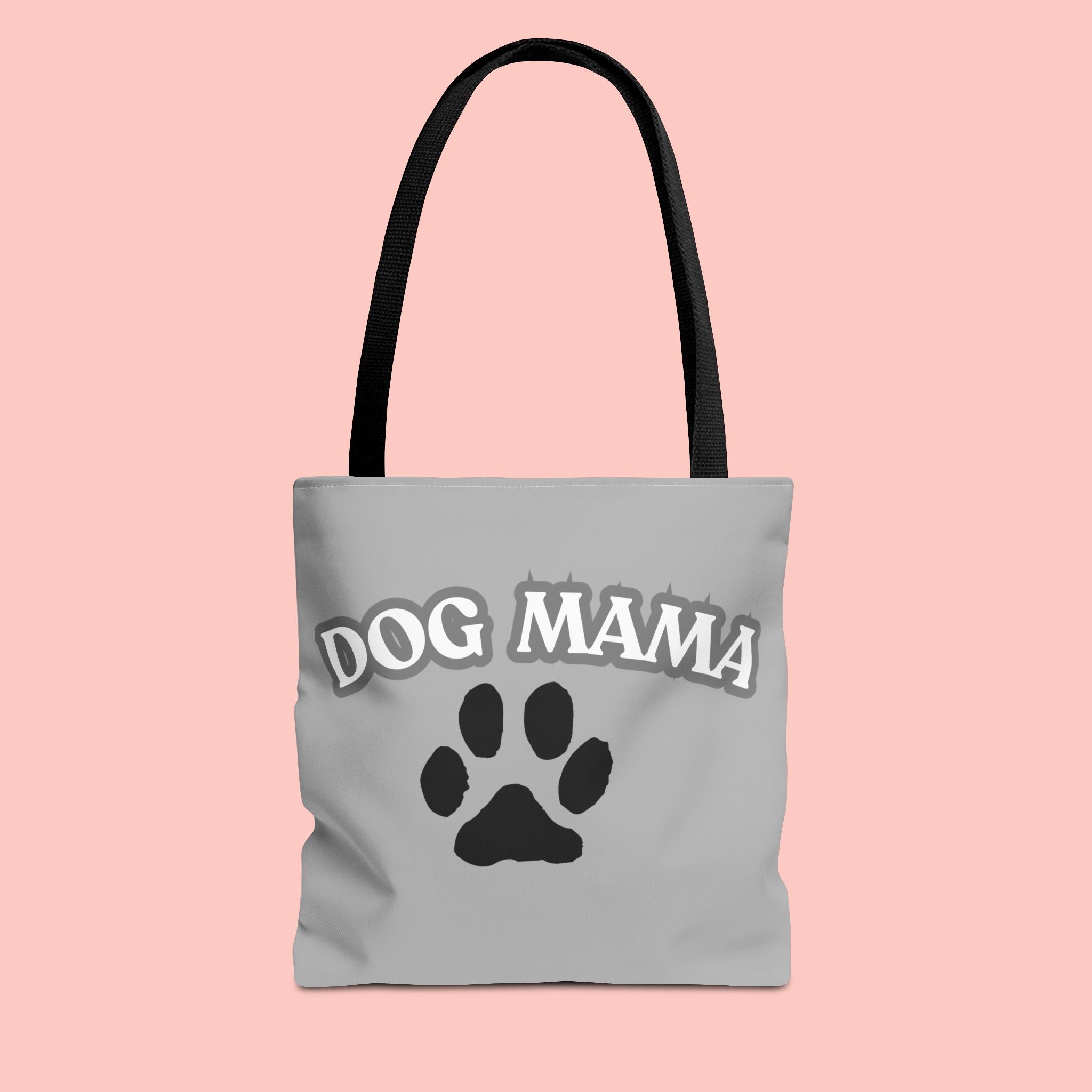 Dog Mama Paw Print Tote Bag – Cute Pet Lover Gift