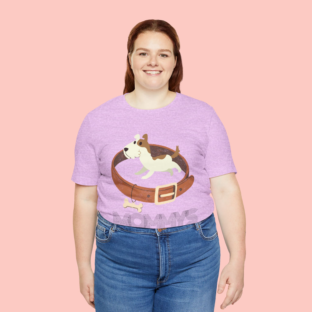Mommy's Dog T-Shirt – Cute Puppy & Collar Graphic Tee for Dog Moms