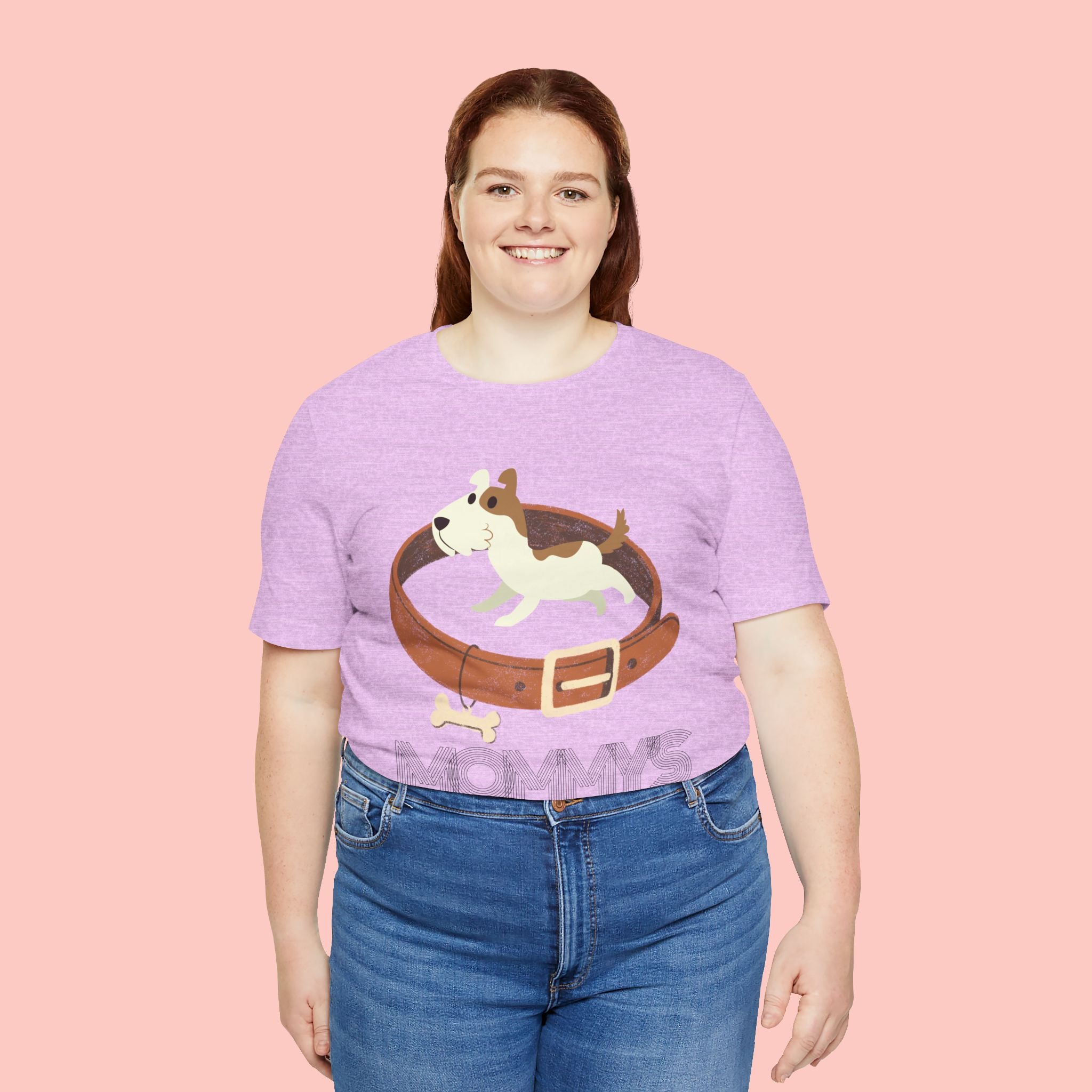 Mommy's Dog T-Shirt – Cute Puppy & Collar Graphic Tee for Dog Moms