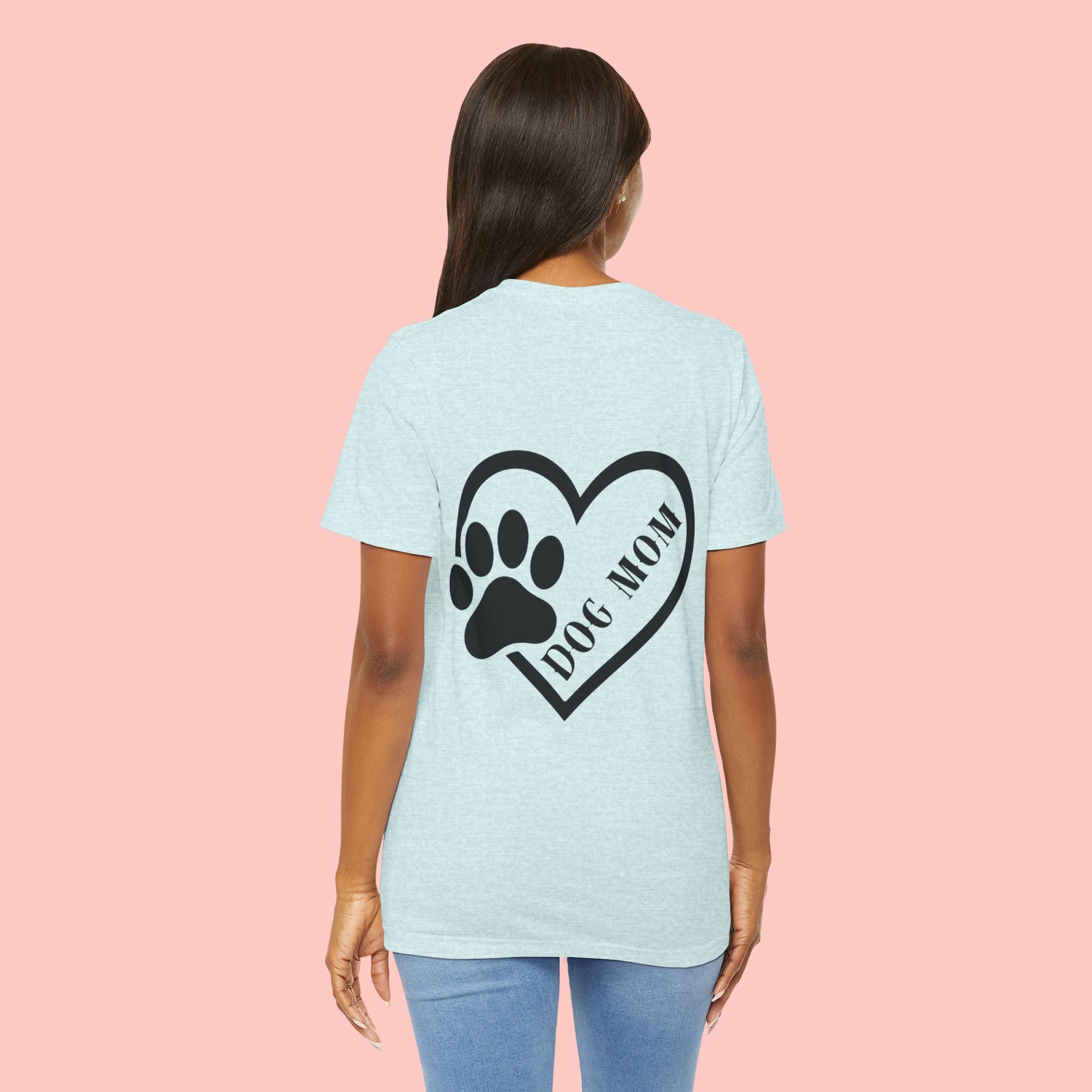 Dog Mom Heart Paw T-Shirt – Cute Pet Lover Tee