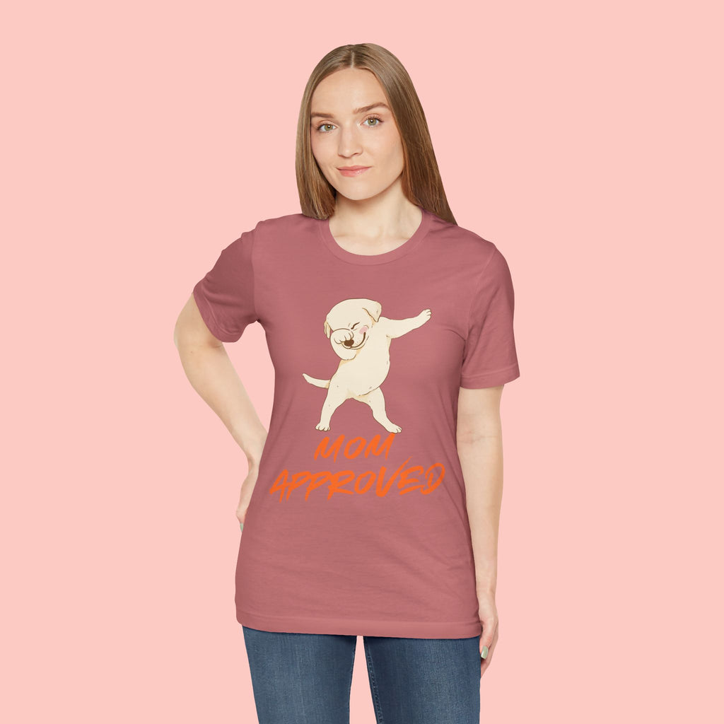 Mom Approved Tee — Dab Dog Graphic T‑Shirt